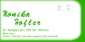 monika hofler business card